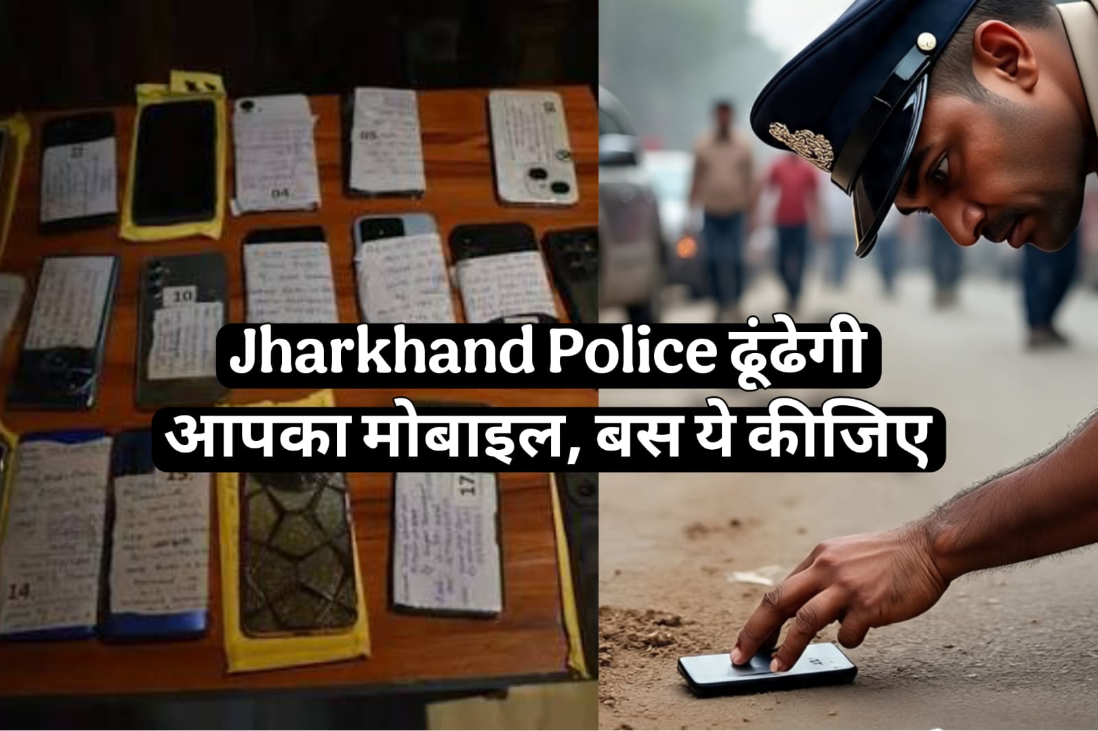 Jharkhand police will search your lost mobile phone. you can do a simple work